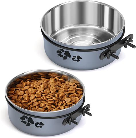 metal bracket dog crate bottle|dog crate bowl set.